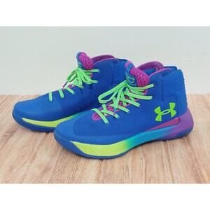 Under Armour Wardell Steph Curry C3 Blue Basketball Shoe Youth Boy Size 6.5